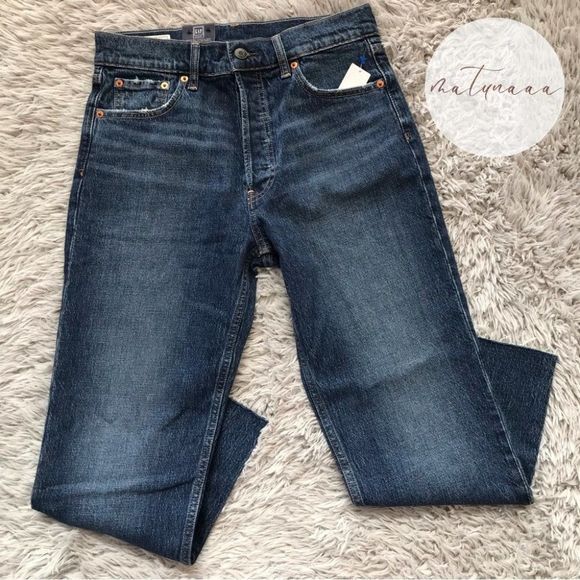 Gap High Rise Cheeky Straight Jeans 28 / 6 Petite - Picture 1 of 3